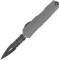 Нож Microtech Cypher II D/E Black Natural Clear, полусеррейтор