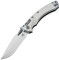 Нож Microtech Amphibian RAM-LOK STD Stonewash Slab Side W/Purple Titanium Accent Double Vapor Blast