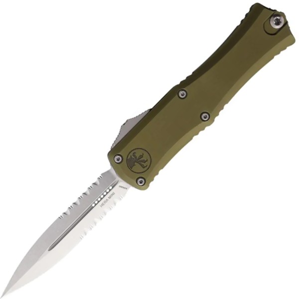 Нож Microtech Hera II Mini D/E Stonewash полусеррейтор od green