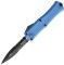Нож Microtech Hera II Mini D/E Black, полусеррейтор blue