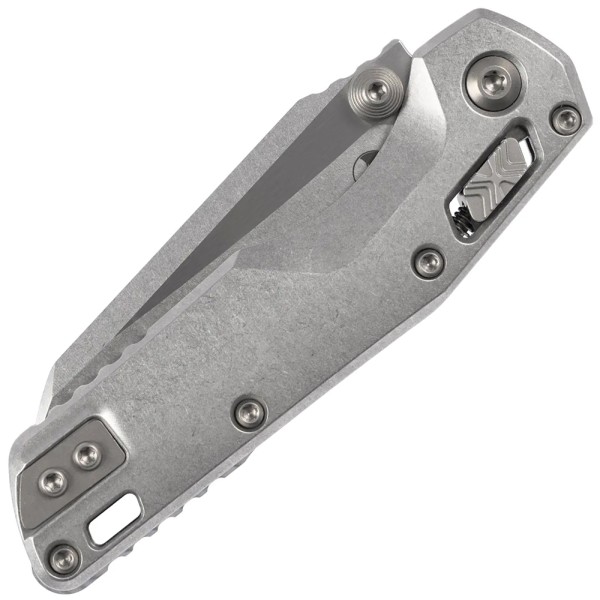 Ніж Microtech Amphibian RAM-LOK Marfione Select Stonewash Slab Side Titanium W/Flamed Accent Bronzed Double Vapor Bl Полусеррейтор