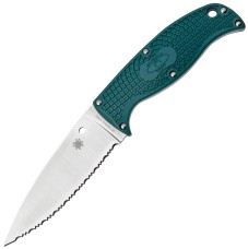 Нож Spyderco Enuff 2, serrated blue