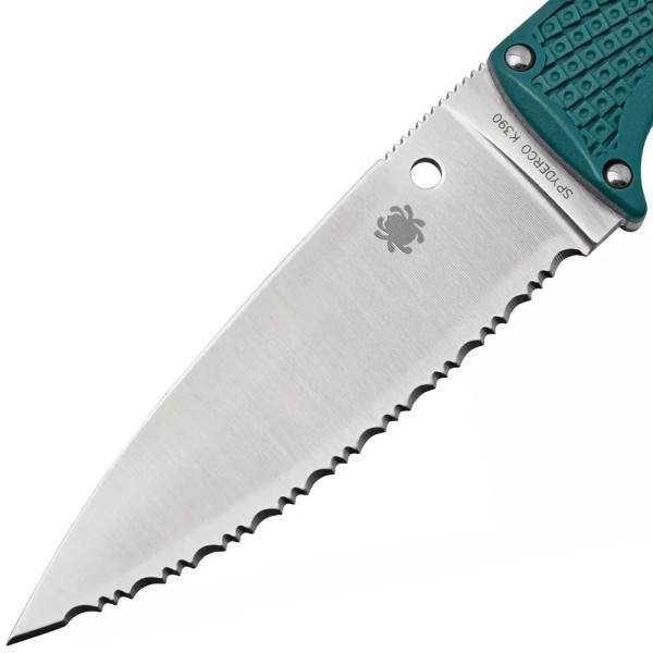 Ніж Spyderco Enuff 2, serrated blue