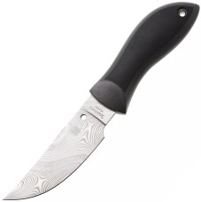 Нож Spyderco Moran Upswept Sprint Run, Damasteel DS93X, FRN/Kraton gray