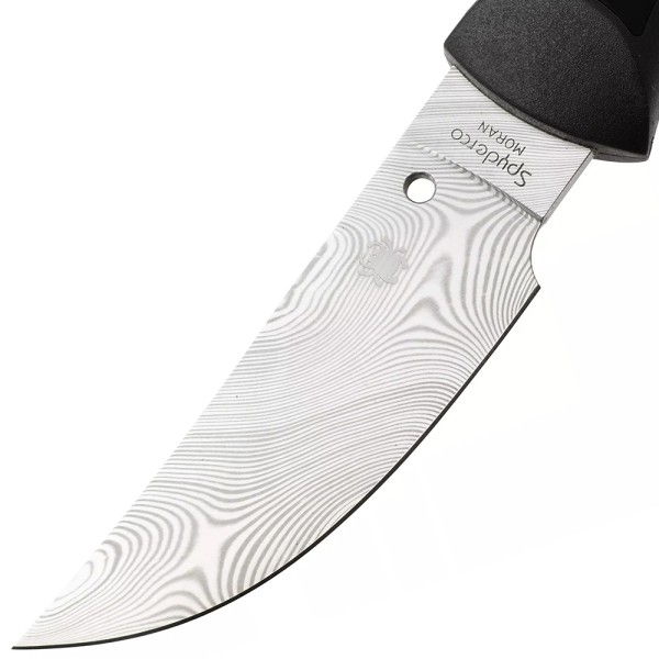 Ніж Spyderco Moran Upswept Sprint Run, Damasteel DS93X, FRN/Kraton gray