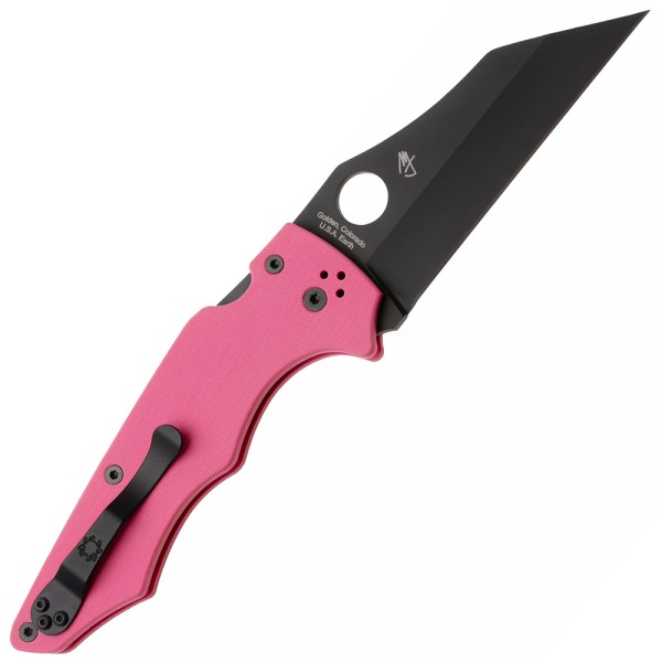 Ніж Spyderco YoJumbo Sprint Run, S30V, G-10 pink