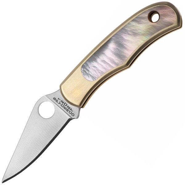 Ніж Spyderco Bug, 12c27, Nickel Silver/Abalone