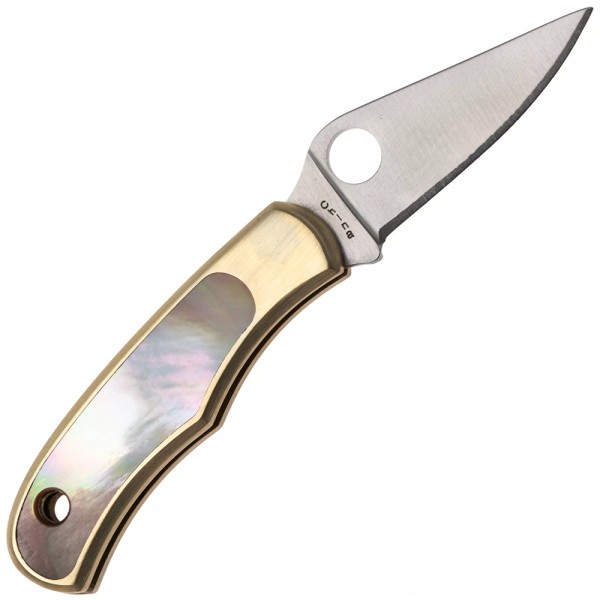 Ніж Spyderco Bug, 12c27, Nickel Silver/Abalone