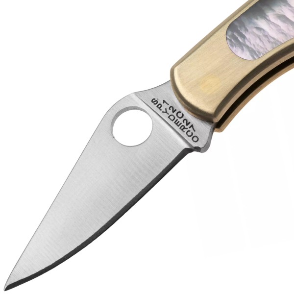 Ніж Spyderco Bug, 12c27, Nickel Silver/Abalone