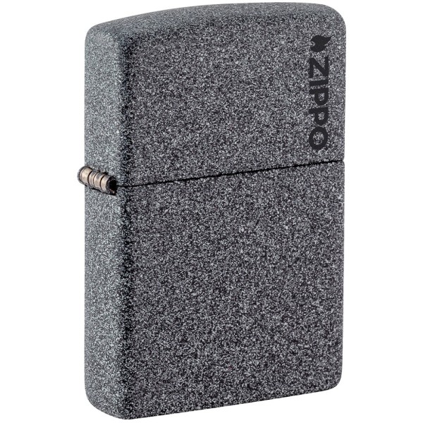 Запальничка Zippo 211 ZL Iron Stone Zippo Logo