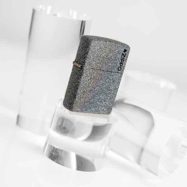 Запальничка Zippo 211 ZL Iron Stone Zippo Logo