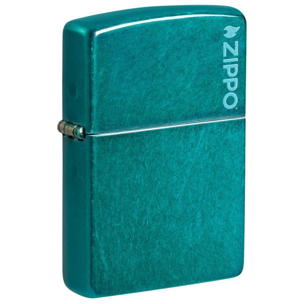 Запальничка Zippo 24004 ZL Classic Candy Teal Zippo Logo