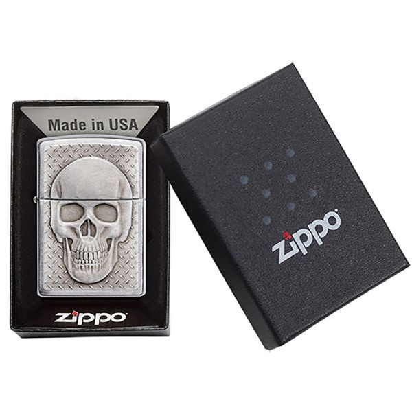 Запальничка Zippo 200 Skull with Brain Surprise 29818
