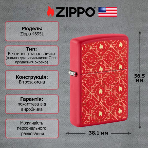 Запальничка Zippo 233 Zippo Pattern Design 46951