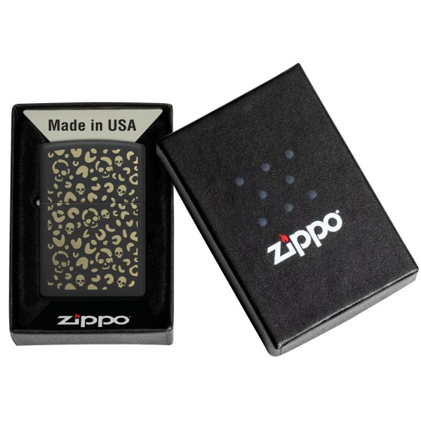 Запальничка Zippo 218 Skull Leopard Design 47001