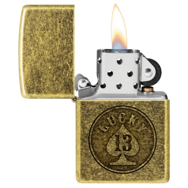 Зажигалка Zippo 201FB Lucky 13 Design 47148