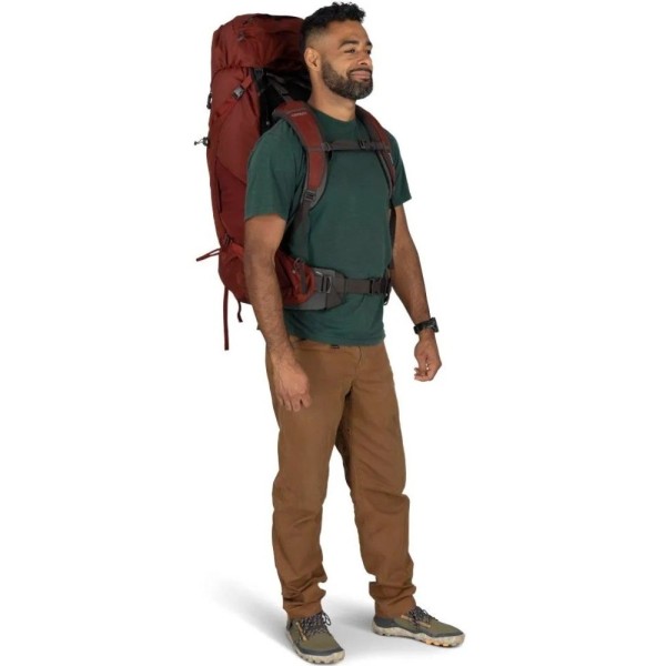 Рюкзак Osprey Aether 65 acorn red S/M красный