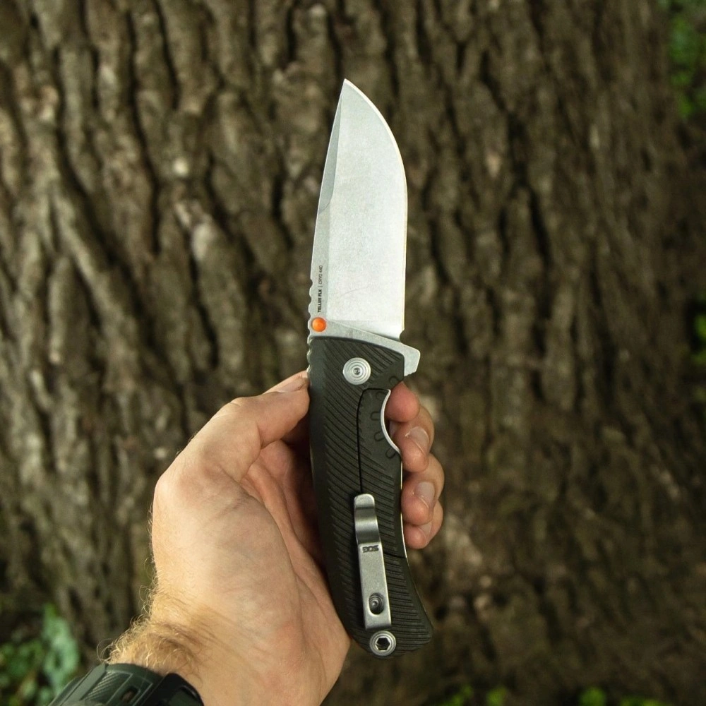 Ніж SOG Tellus FLK Olive drab
