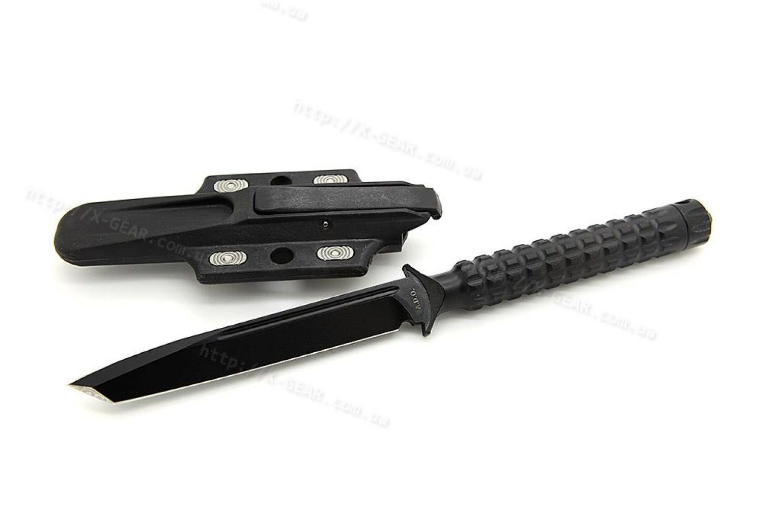 Нож с фиксированным лезвием Microtech A.D.O. Tanto Black