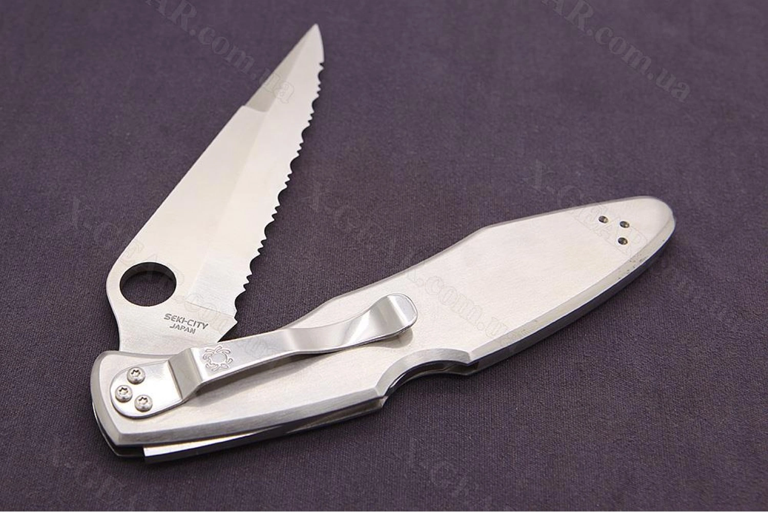 ロシア　ソレン小型シート　使用済68枚、未使用38枚 Складаний ніж Spyderco Police Serrated C07S