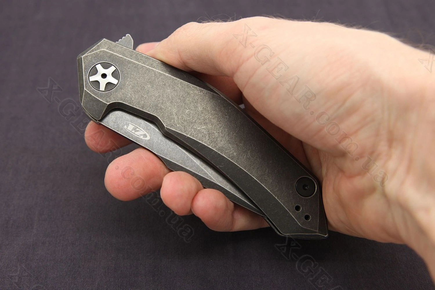 Складной нож Zero Tolerance 0095BW Flipper S35VN Backwashed Titanium