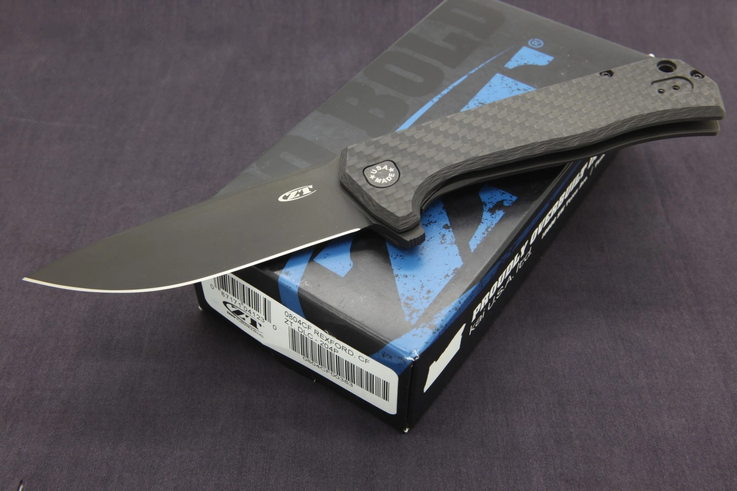 Складной нож Zero Tolerance 0804CF Rexford, Black DLC