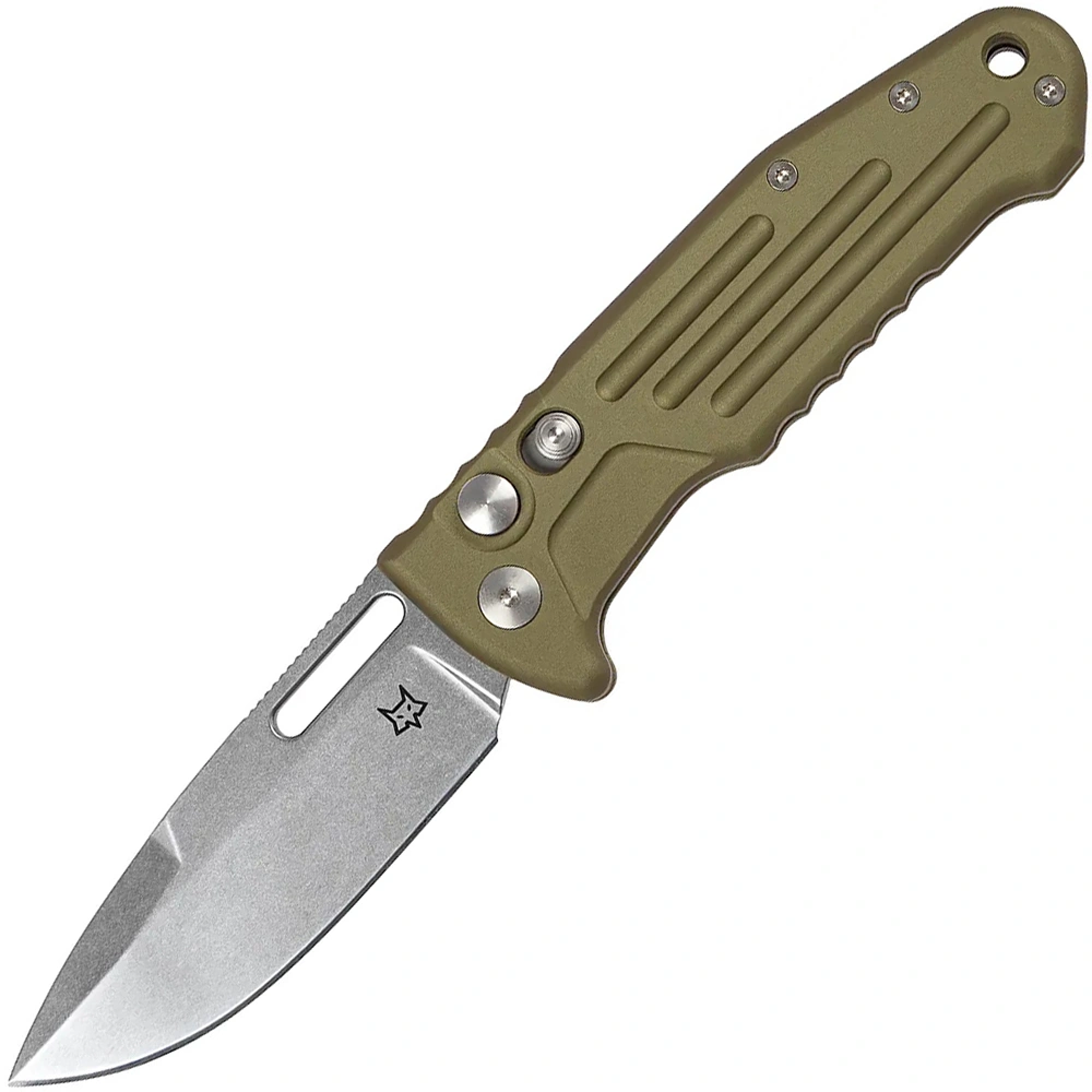 Нож Fox Smarty Spear Point Blade aluminium Od green