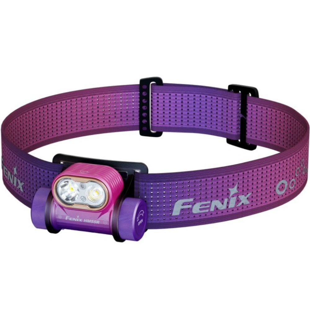 Фонарь налобный Fenix HM55R, розовый