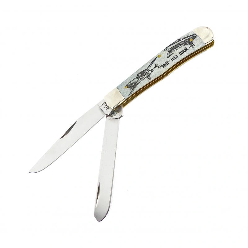 Складной нож Case 6254 War Image Series Trapper WWII