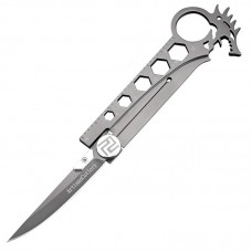Нож Artisan Dragon Grey AUS-8, Steel Handle