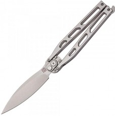 Нож Artisan Kinetic Balisong, D2, Steel, Silver