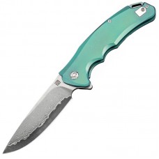 Ніж Artisan Tradition Damascus Titanium, Green