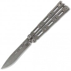 Benchmade 85 Bali-Song Butterfly Knife Integral Titanium, Stonewash