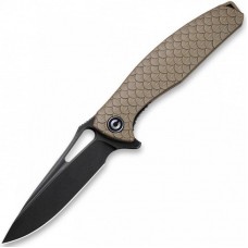 CIVIVI WYVERN TAN, BLACK STONEWASHED D2, C902F