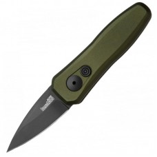 Kershaw Launch 4, Black, Green handle, 7500OLBLK