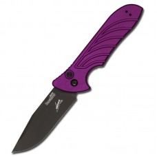 Kershaw Launch 5, Black, Purple handle, 7600PURBLK