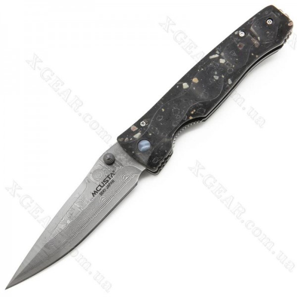 Mcusta Tactility Elite Damascus Black Corian 