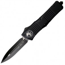 Нож Microtech Combat Troodon Double Edge Shadow Black Blade 