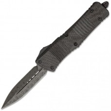 Microtech Combat Troodon Double Edge Damascus, Carbon Fiber with Aluminum, Signature Serie, 142-16CFS