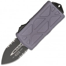 Нож Microtech Exocet Black Double Combo Blade, Gray handle, 157-2GY