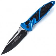 Microtech Socom Elite Auto Drop Point Black Blade, Blue