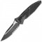 Microtech Socom Elite Auto Drop Point Black Blade Tactical, Half Serrated