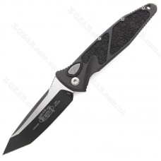 Microtech Socom Elite Auto Tanto, T/E Black M390, 161A-1