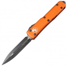 Microtech Ultratech D/E Black CTS 204P Blade, Orange Handle