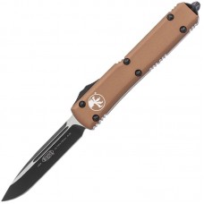 Microtech Ultratech Drop Point, Black Blade, Tan, 121-1TA