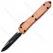 Microtech Ultratech S/E Copper Top, Black, Elmax, 121-1 CP