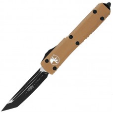 Microtech Ultratech Tanto Point Black Blade Tan