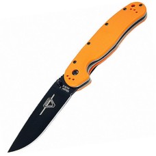 Нож Ontario Rat Folder 1, Orange Black Plain