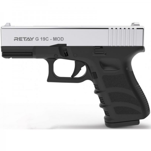 Пістолет стартовий Retay G 19C Nickel