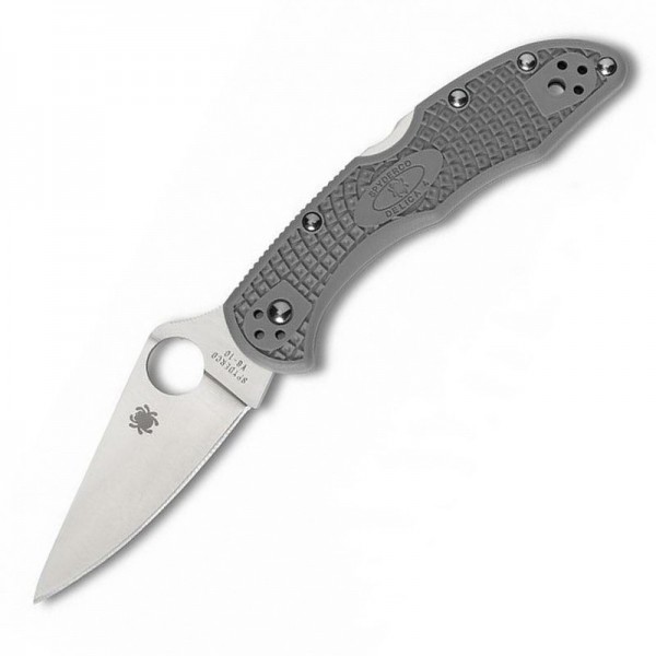 Spyderco Delica 4 Flat Ground Gray C11FPGY